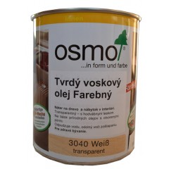 OSMO 3040 tvrdý voskový olej biely 0,75l