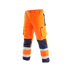 Nohavice CARDIF výstražné zimné oranžové