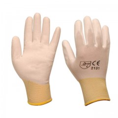 GEBOL Micro Flex pracovné rukavice nylonové veľ. 9 biele 3121X