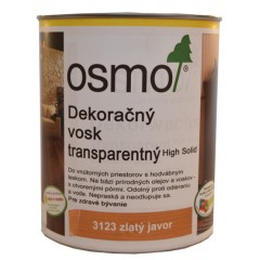 OSMO 3123 vosk dekoračný transp. zlaty javor 0,75l