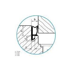 Tesnenie ok. prídavné ACF 5473 - biele   (bal 240m)