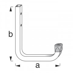 Hák stenový  Zn 150x210mm