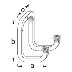 Hák na náradie Zn 325x120x98mm 