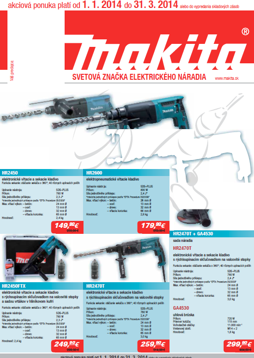 makita naradie akcia januar-marec 2014